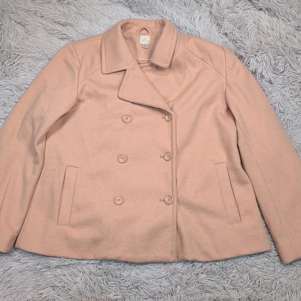 Lauren Conrad Jacket Womens 16 Wool Blend Coat‎ Pockets  Button Up Comfort